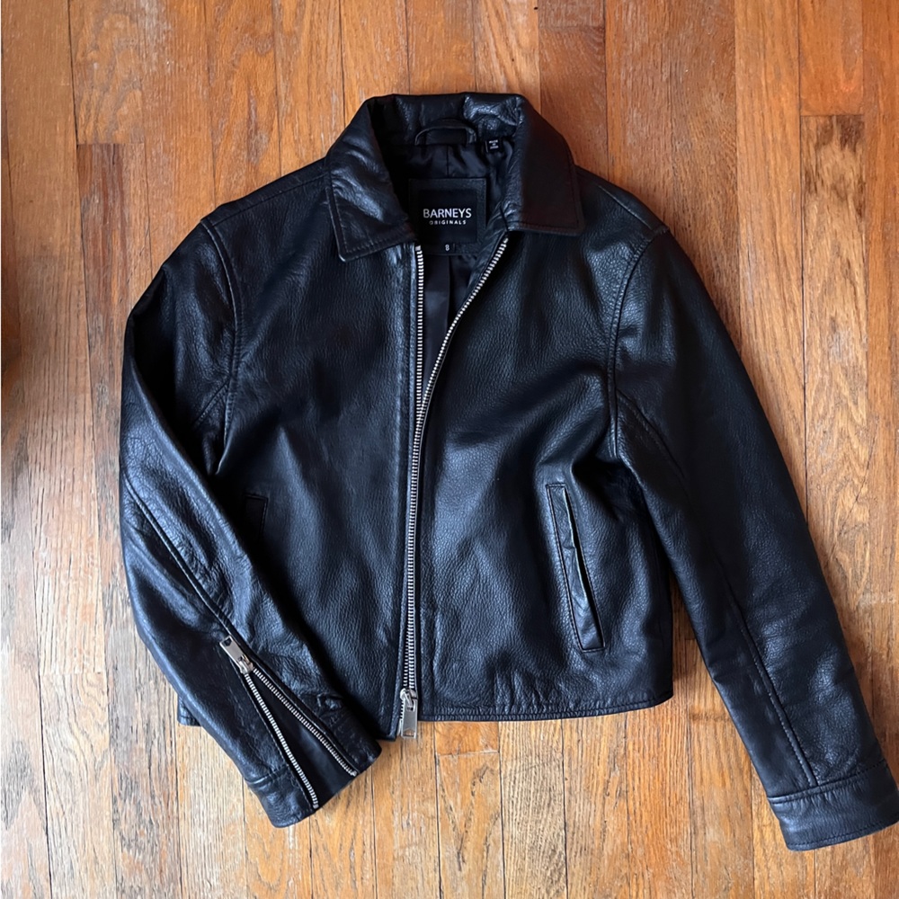 Barney’s Leather Coach Jacket